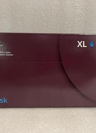 Перчатки латексные mediok high risk, xl