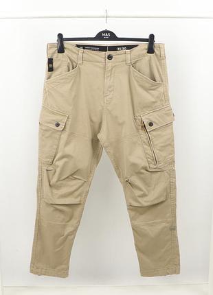 Чоловічі cargo штани g-star raw 35x30 / нюанс
