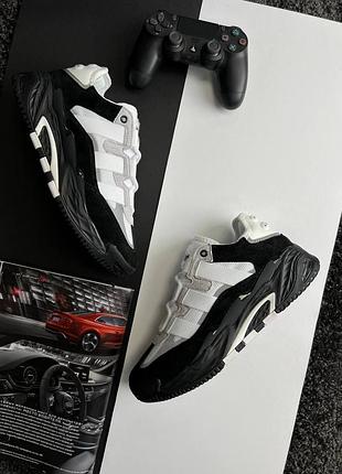 💎мужские кроссовки adidas originals niteball hd black grey white