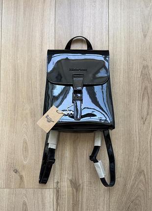 Рюкзак з дакованої шкіри dr.martens patent leather mini backpack