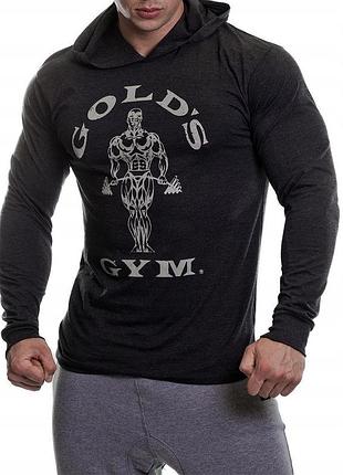 Golds gym мужской легкий лонгслив,кофта для тренировок