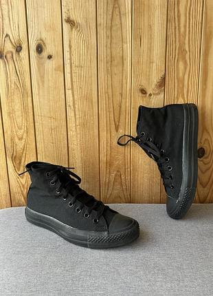 Класичні чорні літні весняні кеди взуття кросівки converse