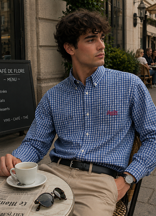 Шикарная рубашка в клетку superdry london button down made in india, 💯 оригинал