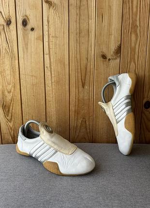 Вінтажні шкіряні сліпони y2k кеди взуття кросівки adidas taekwondo mei