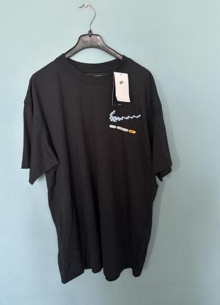 Чорна футболка nike m nsw tee max90