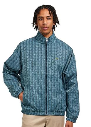 Lacoste monogram track jacket limestone bh8902-00-hd9 чоловіча куртка олімпійка монограм оригінал - m