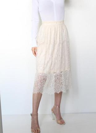 Новая юбка ажурная h&m