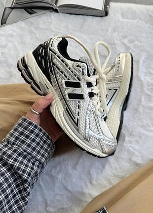 Женские кроссовки new balance 1906r white/silver/black/ стильные кроссовки на каждый день