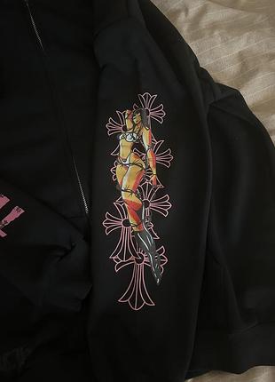 Худі chrome hearts x deadly doll 5
