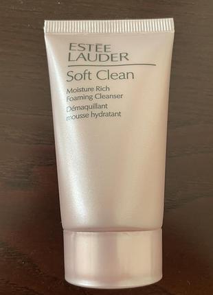 Пінка estee lauder soft clean moisture rich 30 ml