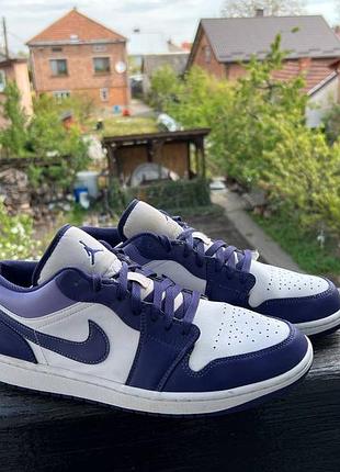Кроссовки nike air jordan 1 low sky j purple