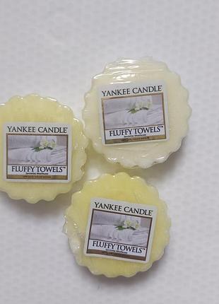 Ароматический воск (тарты) yankee candle «fluffy touch» 3шт
