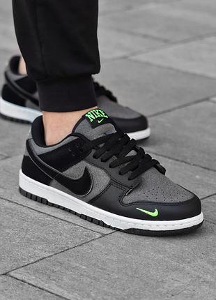 Кроссовки nike dunk low черный мужественные кроссовки