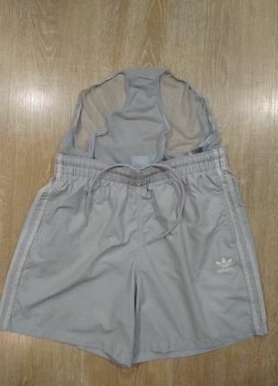 Шорти спортивні чоловічі adidas світло-сірі  , м , поліамід.