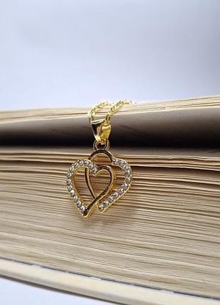 Подвески "двойное сердце" 4