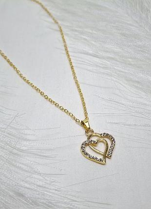 Подвески "двойное сердце" 6