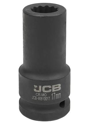 Гoлoвкa тopцeвa удapнa глубокая 3/4" 17 мм (12-гранная) jcb tools jcb-46810017