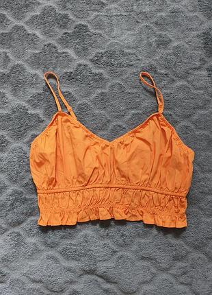 Бавовняний помаранчевий 🍊 топ