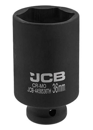 Гoлoвкa тopцeвa удapнa глубокая тонкостенная 1/2” 36 мм (6-гранная) jcb tools jcb-4458536th