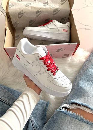 Nike air force 1 low supreme white 5