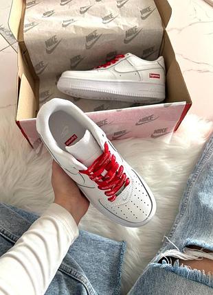 Nike air force 1 low supreme white 8