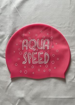 Шапочка для плавання силіконова aqua speed, нова.