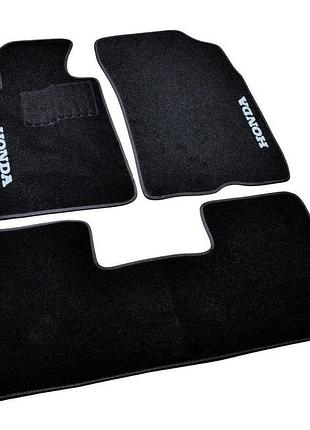 Ворсовые коврики в салон авто avtm на для honda civic sd 4d 06-11 3шт хонда цивик черные