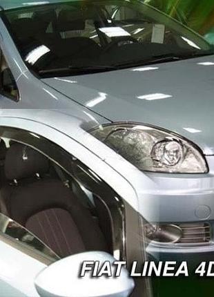Дефлектори вікон вітровики fiat linea 4d od 07- вставні 4шт heko фіат лінеа