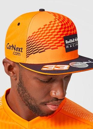 Коллекционная гоночная кепка бейсболка снепбек puma red bull racing max verstappen flatbrim