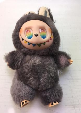 Плюшевий брелок лабубу секретка id (rainbow eyes) | люкс-копія високої якості