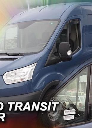 Дефлектори вікон вітровики ford transit 3d 13- вставні 2шт heko форд транзіт