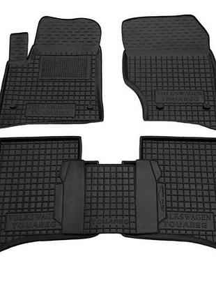Автомобильные коврики в салон на volkswagen touareg 02-10 4шт черные avto-gumm фольксваген таурег