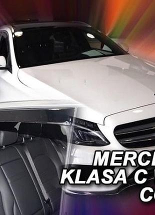Дефлектори вікон вітровики mercedes c w205 5d combi 14-21 вставні 4шт heko мерседес ц
