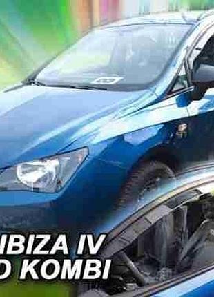 Дефлекторы окон ветровики seat ibiza 6j 5d kombi 08- вставные 4шт heko сеат ибица