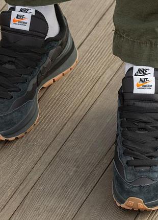 Sacai x nike vaporwaffle black gum