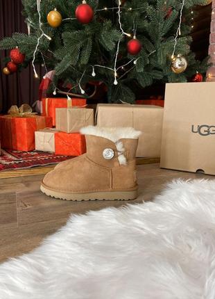 Ugg mini swarovski chestnut 🤎 nd уггі післяплата купити5 фото