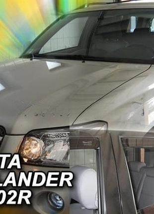 Дефлекторы окон ветровики toyota highlander 4d 00-08 вставные 4шт heko тойота хайлендер
