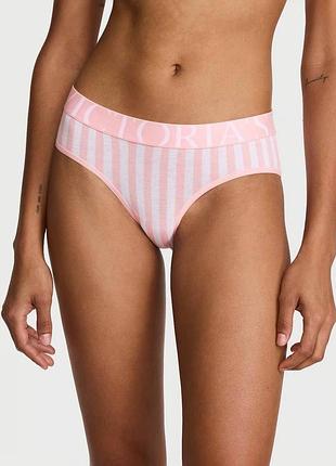 Женские трусики-бикини victoria’s secret exploded logo cotton hiphugger panty.