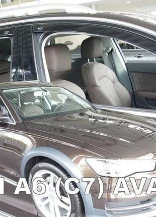 Дефлекторы окон ветровики audi a6 5d c7 avant 11- вставные 4шт heko ауди а6