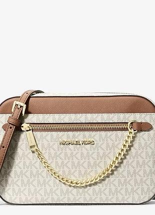 Сумка jet set large logo crossbody bag