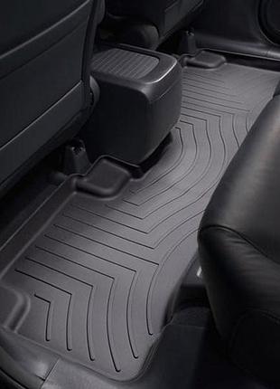 Автомобильные коврики в салон weathertech на honda cr-v 07-12 2-й ряд черные хонда срв