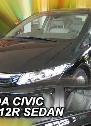 Дефлекторы окон ветровики honda civic 4d sd 12- вставные 4шт heko хонда цивик