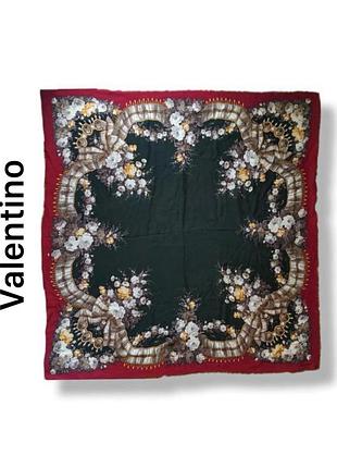 Платок шерсть кашемир шелк valentino