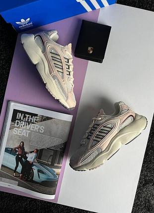🌺жіночі кросівки adidas originals ozmillen white pink beige