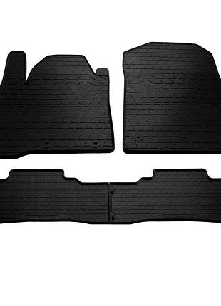 Автомобільні килимки поліки в салон на toyota land cruiser 200 07-21 4шт чорні stingray тойота ленд крузер 200
