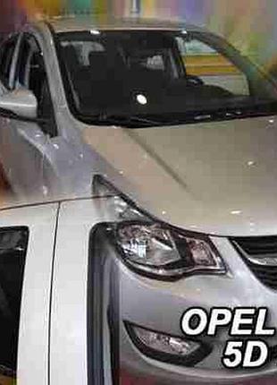 Дефлекторы окон ветровики opel karl 5d ot 15- вставные 4шт heko опель карл