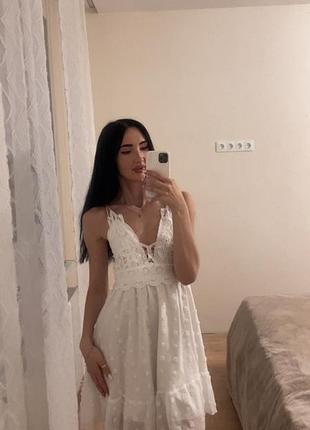 Красивое белое платье 2