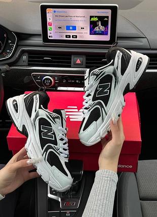 🌺жіночі кросівки new balance 530 black white premium