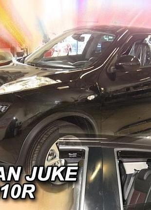 Дефлектори вікон вітровики nissan juke 5d 10-19 вставні 4шт heko ніссан жук