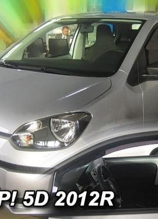 Дефлектори вікон вітровики volkswagen up! 5d 11-24 вставні 2шт heko фольксваген ап!